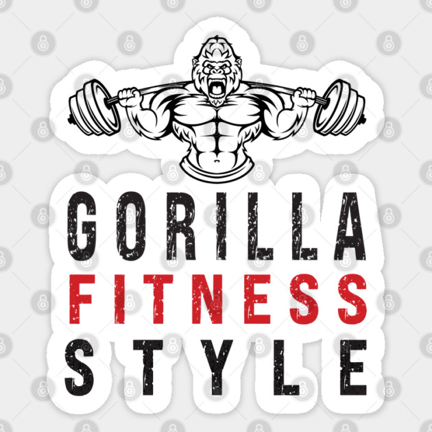 Gorilla Fitness Style Sticker by Prinyos