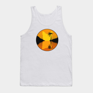 Cat Sunset Tank Top