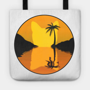 Cat Sunset Tote