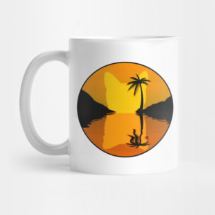 Cat Sunset Mug