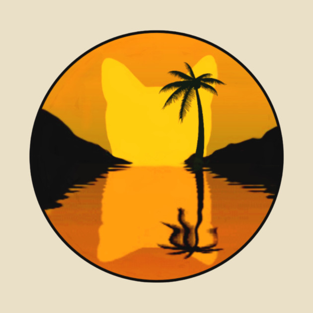 Cat Sunset by Pete the Cat Guy