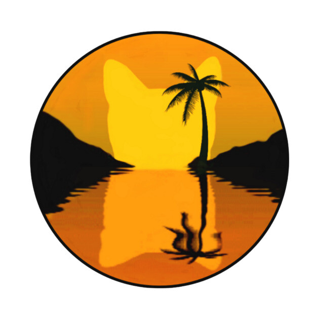 Cat Sunset by Pete the Cat Guy