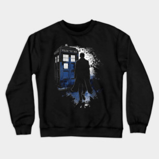The 10th Doctor & The Tardis Crewneck Sweatshirt
