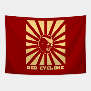Red Cyclone Tapestry