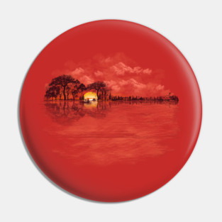 Musical Sunset Pin