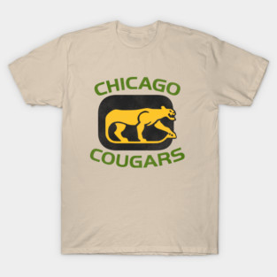 Defunct Chicago Cougars Hockey Team T-Shirt