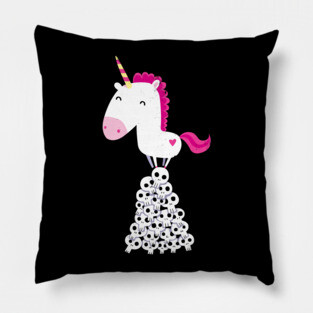 Skulls: Killer Unicorn Pillow