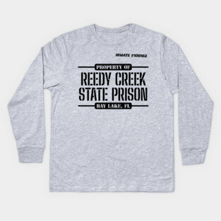 Reedy Creek State Prison - Epcot Inmate Number Kids Long Sleeve T-Shirt