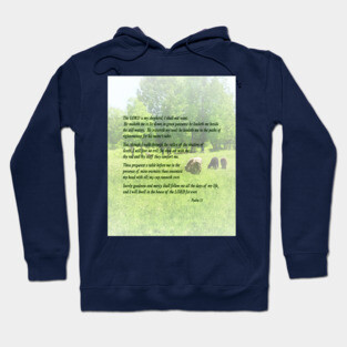 Inspirational - Psalm 23 The Lord Is My Shepherd Hoodie