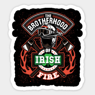 Irish Fire Brotherhood of St Patrick Sticker