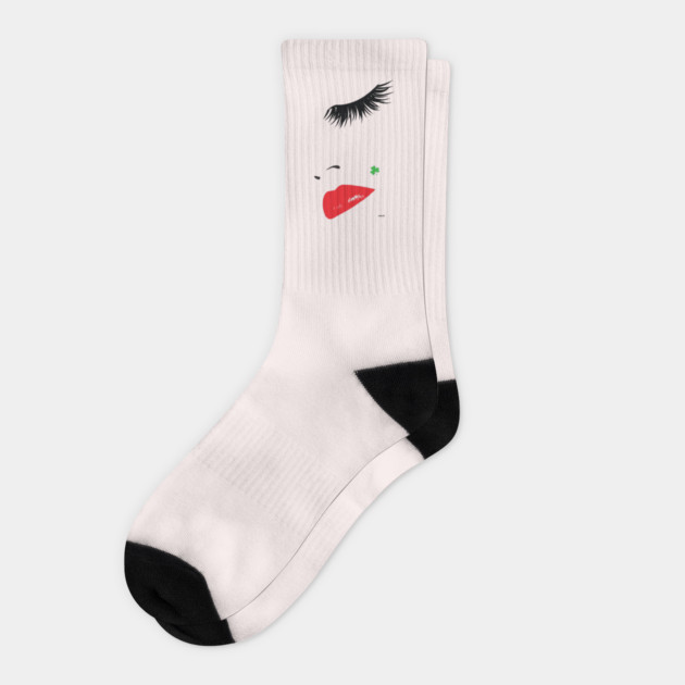 Irish Eyelashes in Vogue St Patrick Sexy Socks by creative