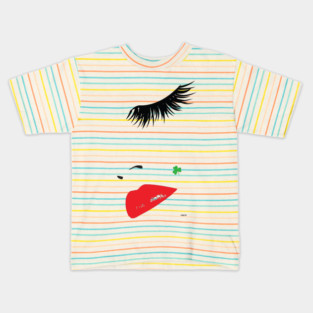 Irish Eyelashes in Vogue St Patrick Sexy Kids T-Shirt
