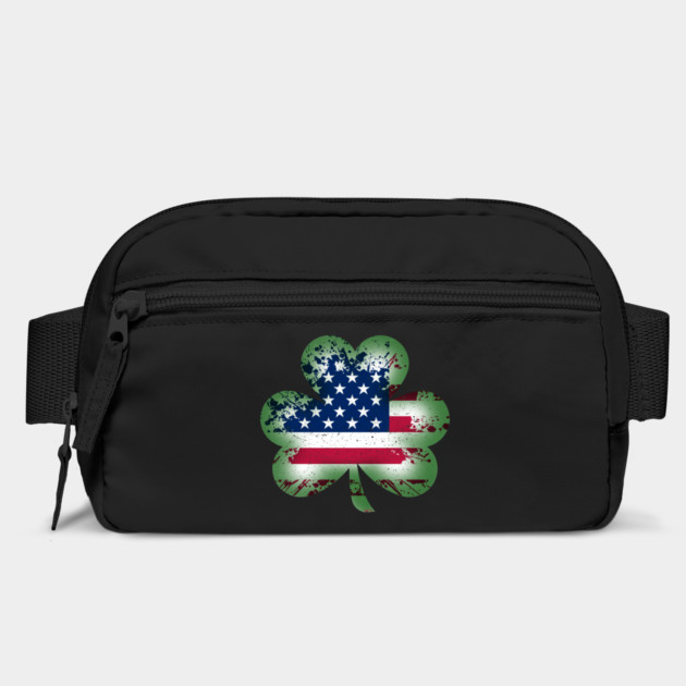 US Flag Shamrock Saint Patrick Day Humor by creative