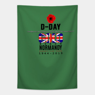 D Day Gold Beach Anniversary Tapestry