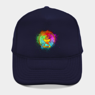 Small Print Splash Chalice Hat