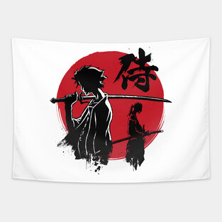 Mugen and Jin sumi e Tapestry