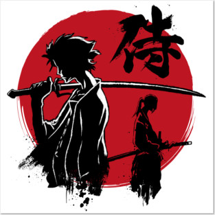 Mugen and Jin sumi e Posters and Art