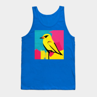 Colourful Canary Abstract Tank Top
