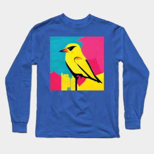Colourful Canary Abstract Long Sleeve T-Shirt
