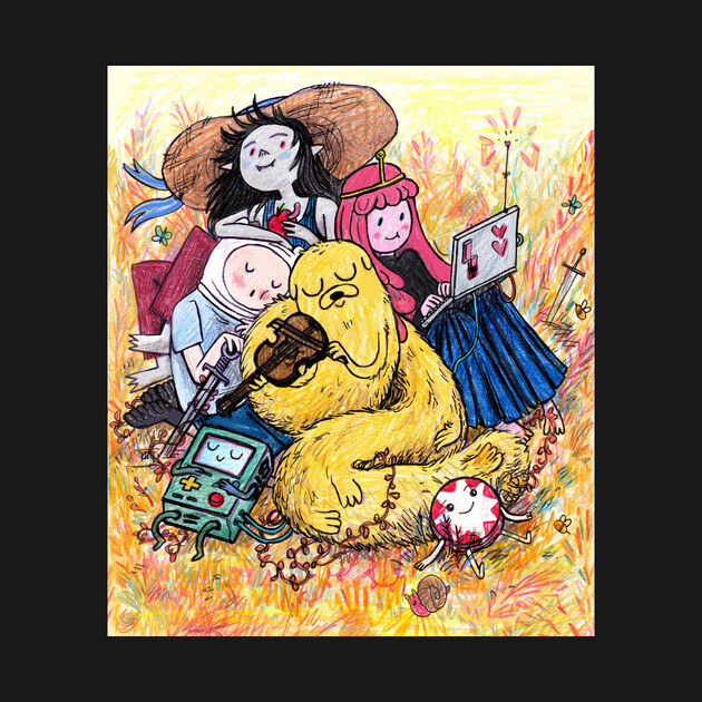Adventure Time picnic by katherinehillierart