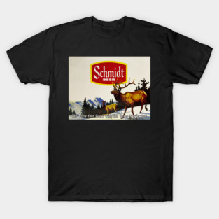 Schmidt Beer Deer Hunting Vintage Retro Buck T-Shirt