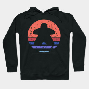 Retro Board Game Meeple Hoodie