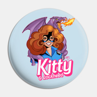 Kitty and Dragon Doll Pin