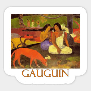 Arearea by Paul Gauguin Sticker