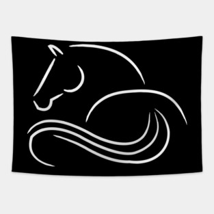 horse love animal love gift rider equestrian sport Tapestry