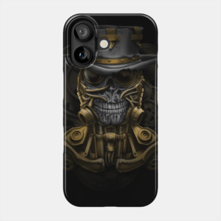 steampunk skull Phone Case
