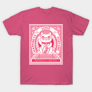 Maneki Neko Stamp T-Shirt