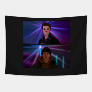 Young Royals Wilhelm and Simon season 2 drawing Tapestry