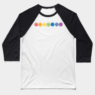 Chakra mandalas horizontally Baseball T-Shirt
