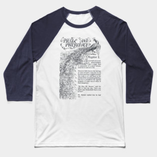 Pride and Prejudice, Jane Austen; Mr Darcy Elizabeth Bennet Baseball T-Shirt
