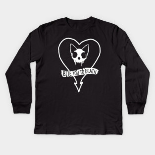 Bite you to Death! Kids Long Sleeve T-Shirt