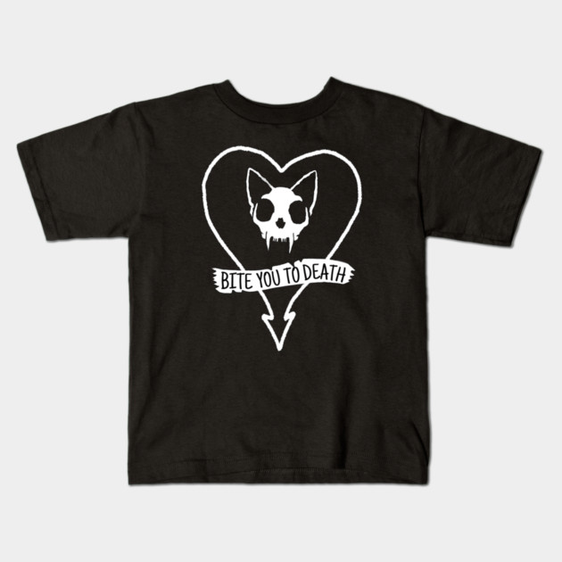 Bite you to Death! Kids T-Shirt by Pete the Cat Guy