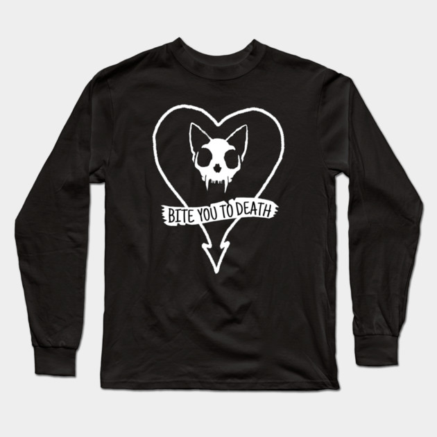 Bite you to Death! Long Sleeve T-Shirt by Pete the Cat Guy