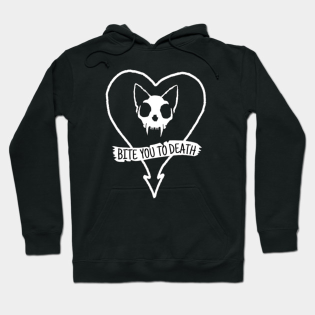 Bite you to Death! Hoodie by Pete the Cat Guy
