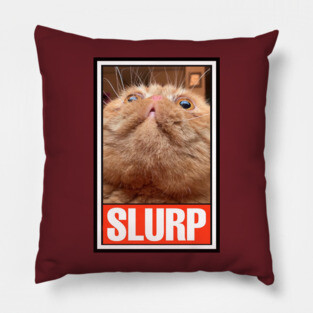 RUFUS the SLURPY CAT! Pillow