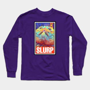 RUFUS the SLURPY CAT (Version 2) Long Sleeve T-Shirt