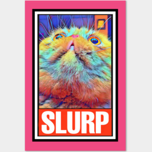 RUFUS the SLURPY CAT (Version 2) Posters and Art