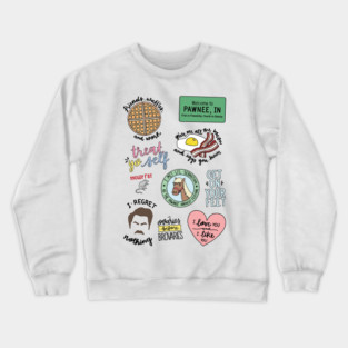 Parks and Recreation TV Show Art Crewneck Sweatshirt