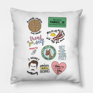 Parks and Recreation TV Show Art Pillow