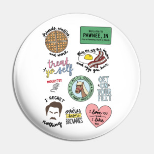 Parks and Recreation TV Show Art Pin