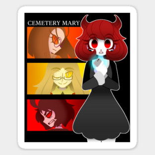 Cemetery Mary 1 Year Anniversary Design Magnet