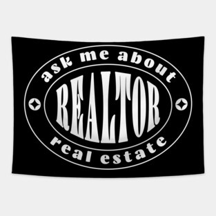 Real Estate clothing, real estate agent, selling sunset, real estate shirt, gift for broker, broker shirt, real estate branding, real estate t-shirt, funny real estate, real estate gift, gift for agent Tapestry