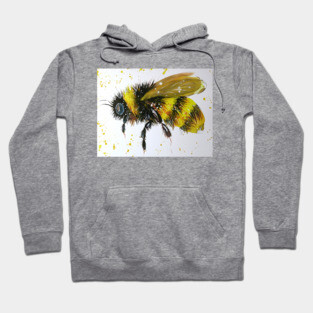 Bumble bee in Flight Hoodie