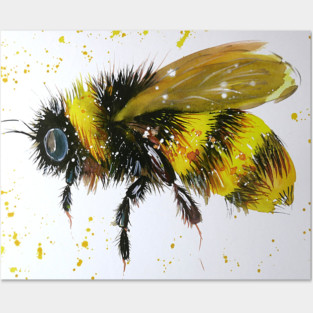 Bumble bee in Flight Posters and Art