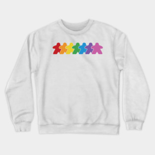 Every Meeple Board Game Pride Crewneck Sweatshirt