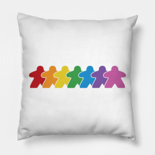 Every Meeple Board Game Pride Pillow